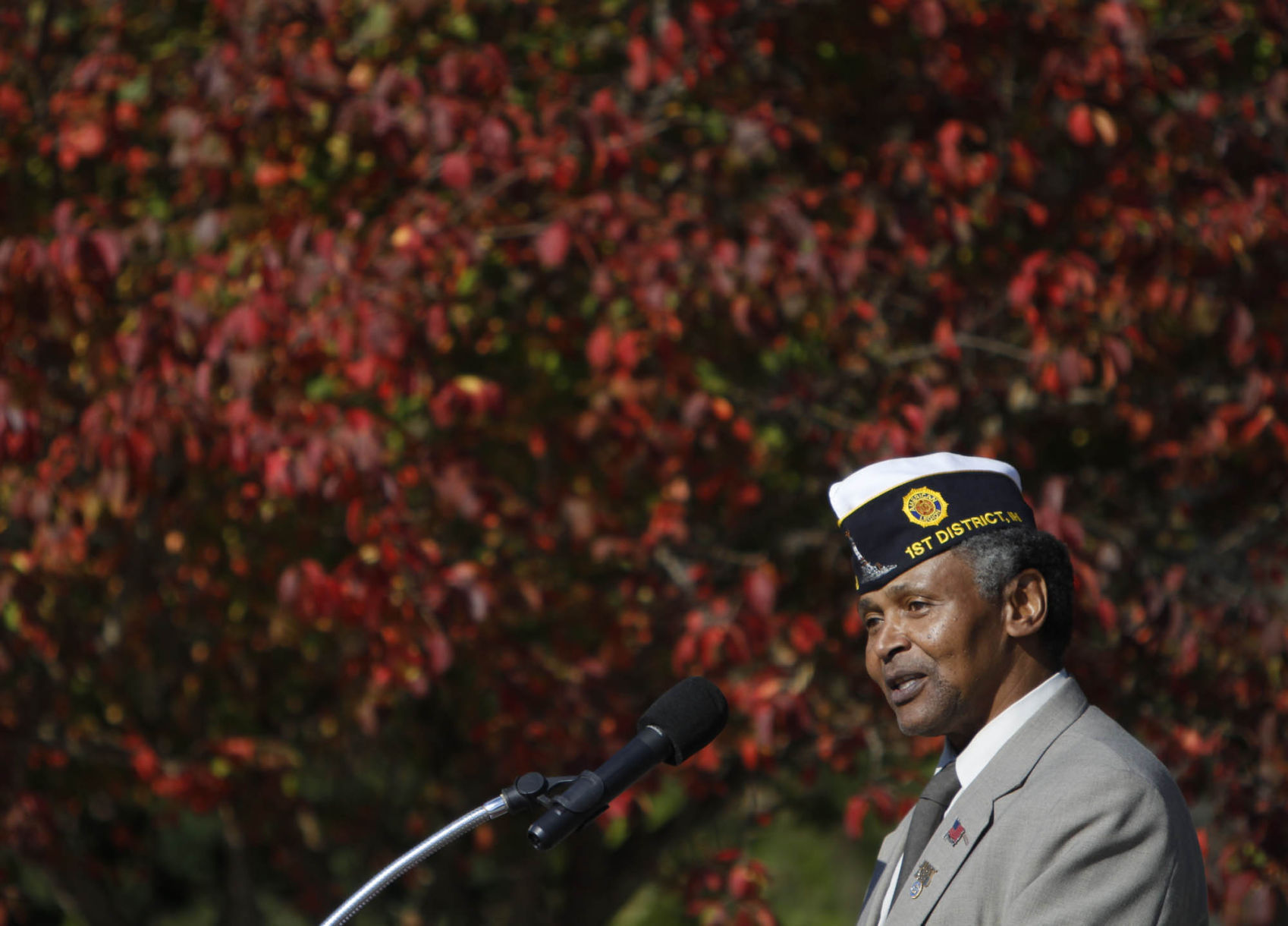 Veterans honored during service at park